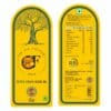 The-Oil-Factory-Extra-Virgin-Olive-Oil-Nutrition-Label Back label for The Oil Factory (TOF) Extra Virgin Olive Oil showing nutritional facts and first cold-pressed details.