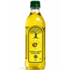 The Oil Factory (TOF) Extra Light Olive Oil in a 1 Liter clear bottle with a yellow and green label featuring a tree logo.