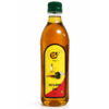 The Oil Factory (TOF) organic cold pressed Sesame Oil in a clear bottle with a premium yellow and green tree logo label.