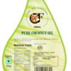 pure-coconut-oil-nutrition-facts-label-rb-oil-mills Nutrition facts and ingredients label for RB Oil Mills Pure Coconut Oil, showing 100% natural fat content and FSSAI certification.